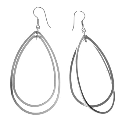 MM #29 M1-1346 DOUBLE OPEN TEAR DROP EARRINGS