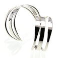 MM M1-2329 WIDE TRIPLE OPEN HOOP EARRINGS