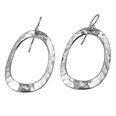 MM #81 M1-2332 HAMMERED OPEN OVAL DANGLES