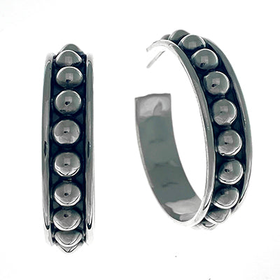 MM 14 M1-2956 THICK DOTTED POST HOOP