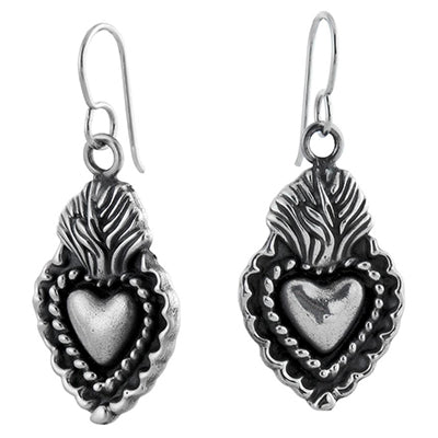 MM #94 M1-3149 FLAMING HEART EARRINGS