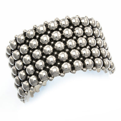 MM #284 M4-251 XL 5 ROW OXIDIZED DOTTED CUFF