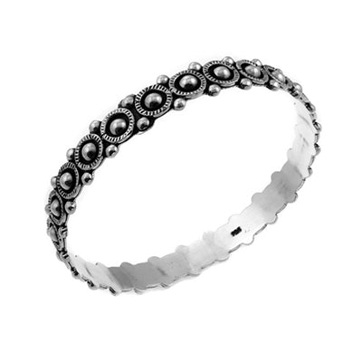 MM M5-79 OXIDIZED BEAD BANGLE