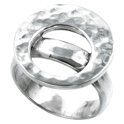 MM #384 M8-201 HAMMERED GRADUATED CIRCLE RING