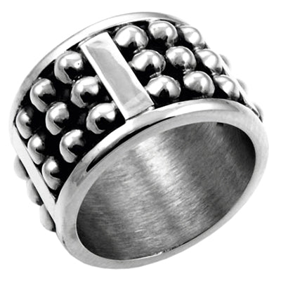 MM M8-772 OXI BEAD LINE RING