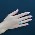 ID R002BT Bali Dot Blue Topaz Ring