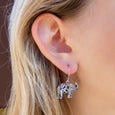 ID E780 ELEPHANT LEVER EARRINGS