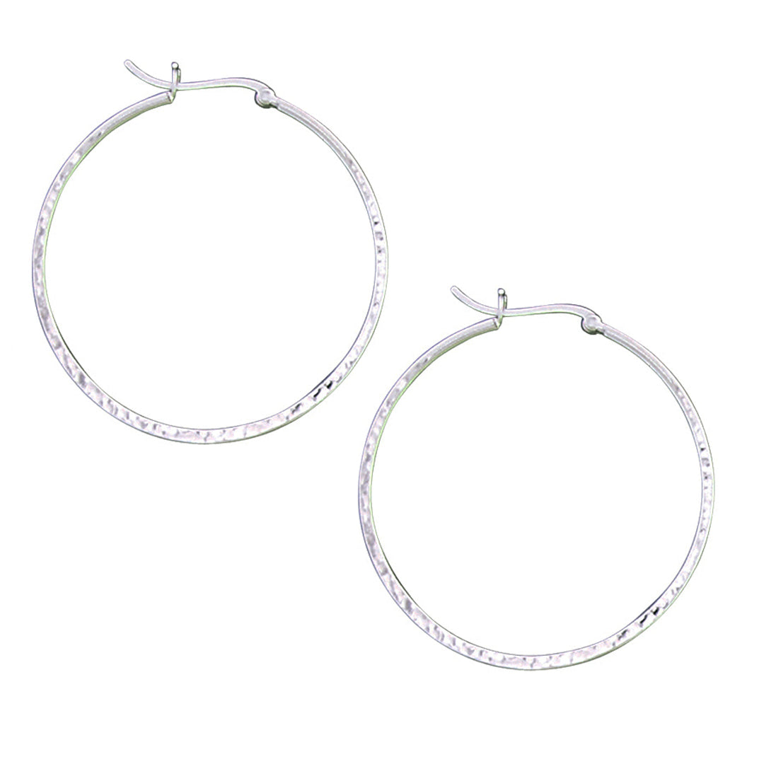 AO 22014 LARGE HALF HAMMERED HOOPS