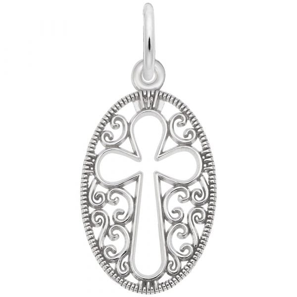 RC 3677 FILIGREE CROSS CHARM