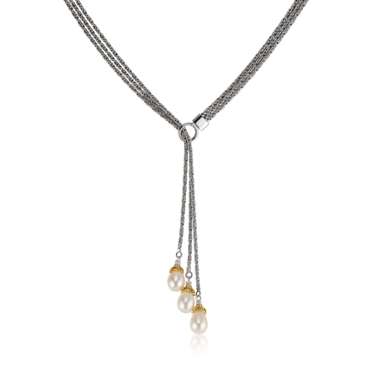 AT 555AT-P/R TRIPLE PEARL LARIAT