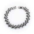 NY 19 OXIDIZED THIN FLOWER BRACELET