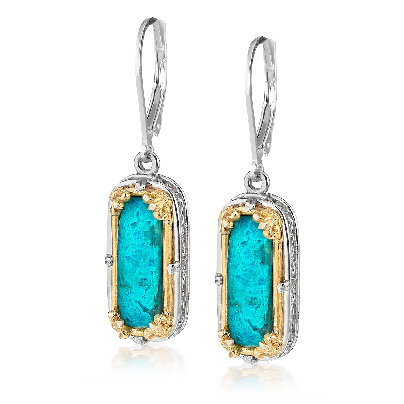 AT 804CT-CHR CHRYSACOLA DROP EARRINGS