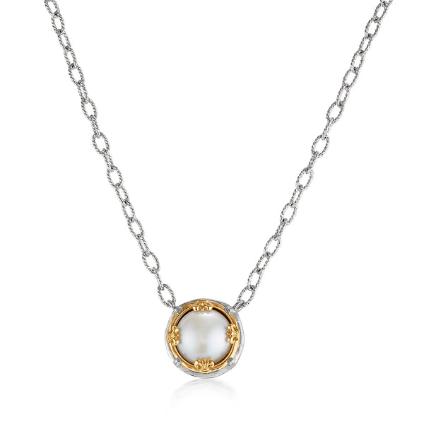 AT 810AT-P TWO TONE PEARL NECKLACE