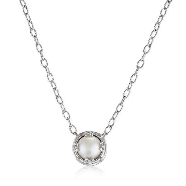 AT 810A-P PEARL FILIGREE NECKLACE