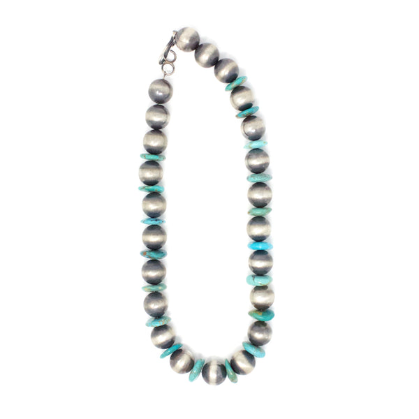CHIMNEY BUTTE LARGE TURQUOISE & BEAD NECKLACE