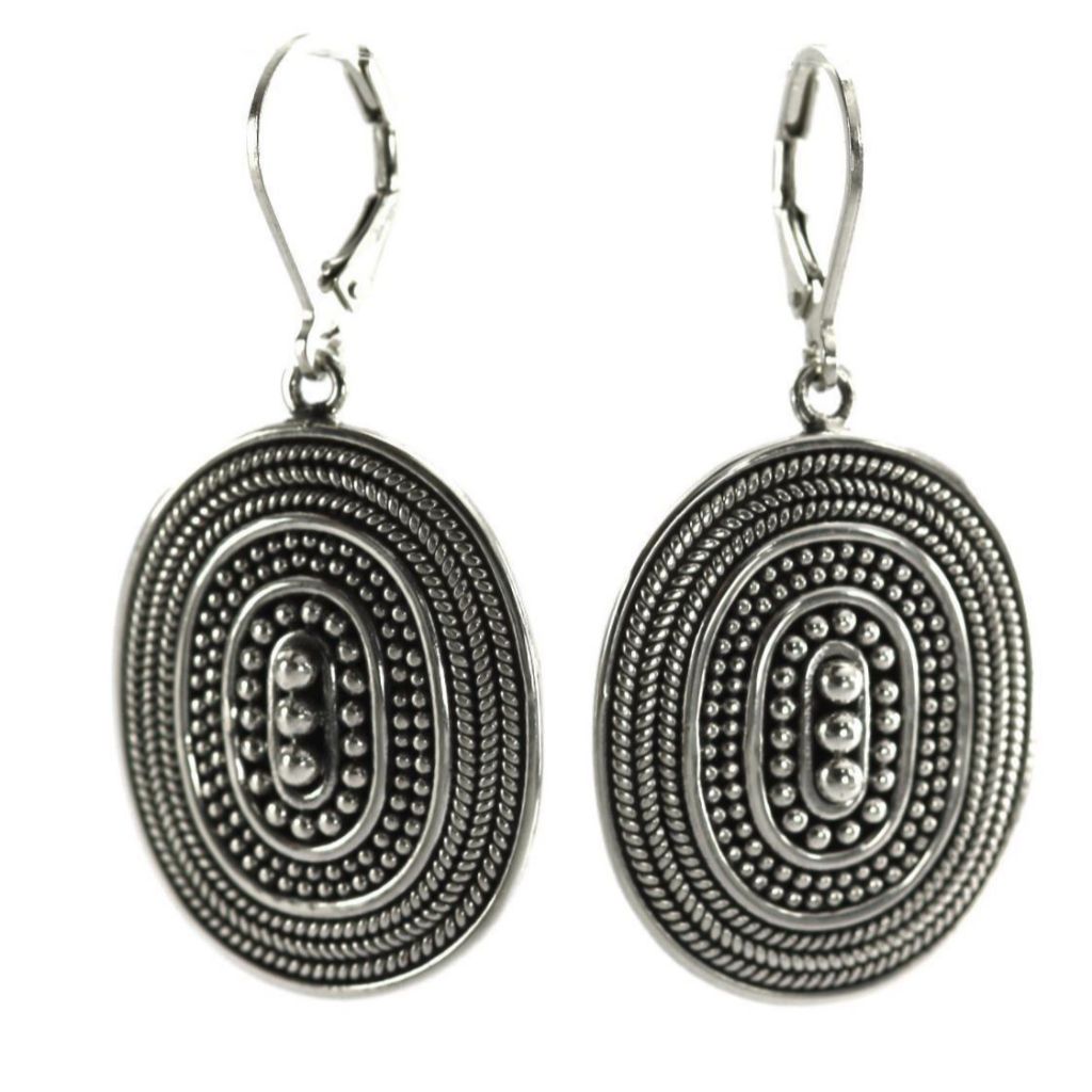 ID E176 BEADED ROPE EARRINGS