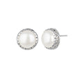 JD E62907 WHITE PEARL POST EARRINGS