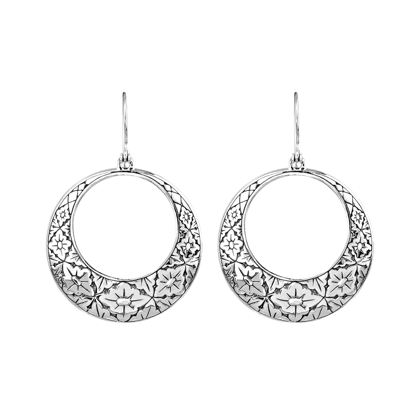 JD E64139 GRADUATED FILIGREE CIRCLE EARRINGS