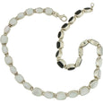 PY 83 MOTHER OF PEARL & ONYX NECKLACE