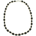 PY 83 MOTHER OF PEARL & ONYX NECKLACE