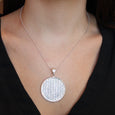 ID P022 WOVEN DISC PENDANT