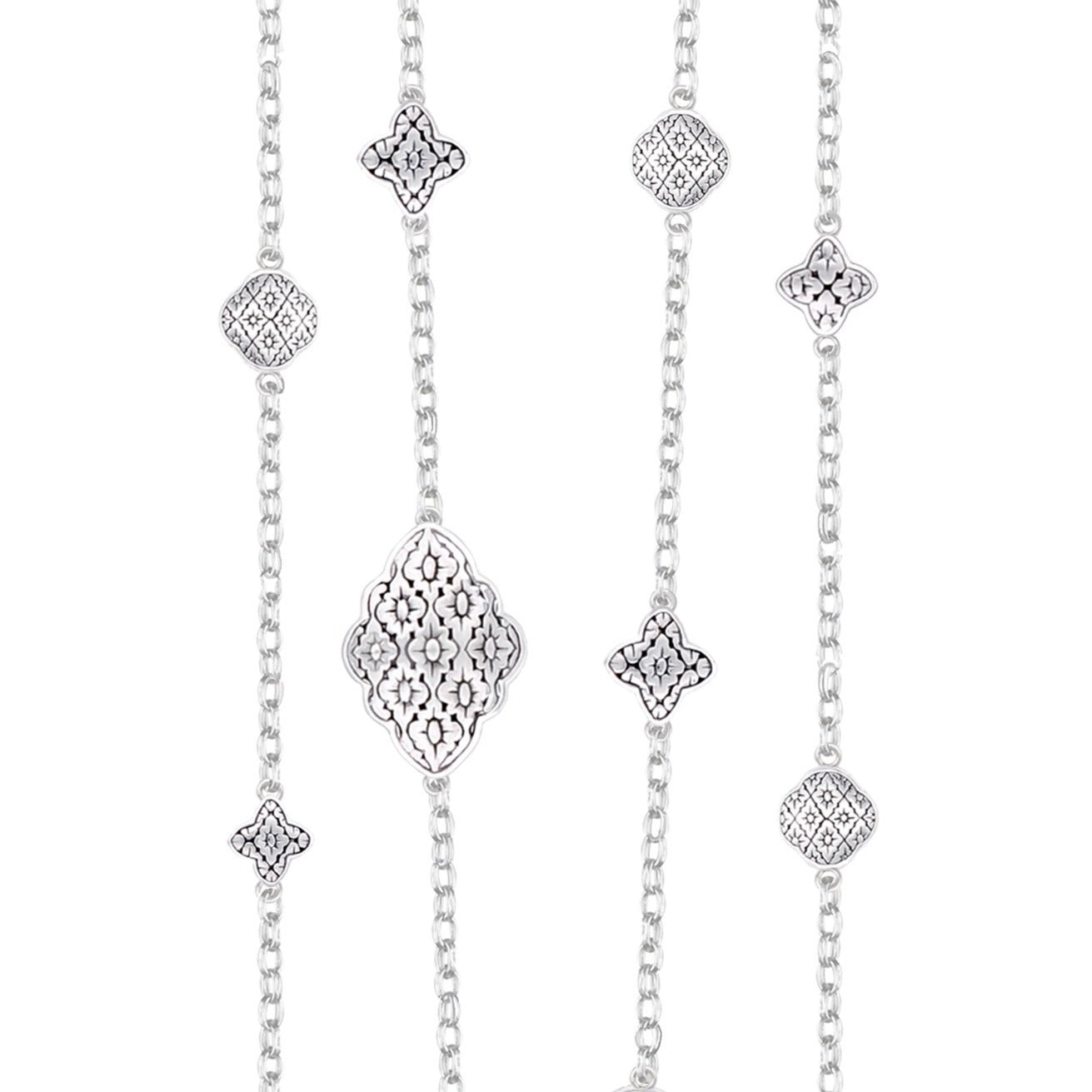 JD N59434D LONG FILIGREE STATION NECKLACE