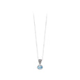 JD N70892BTP BLUE TOPAZ OVAL NECKLACE