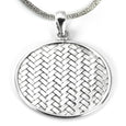 ID P022 WOVEN DISC PENDANT