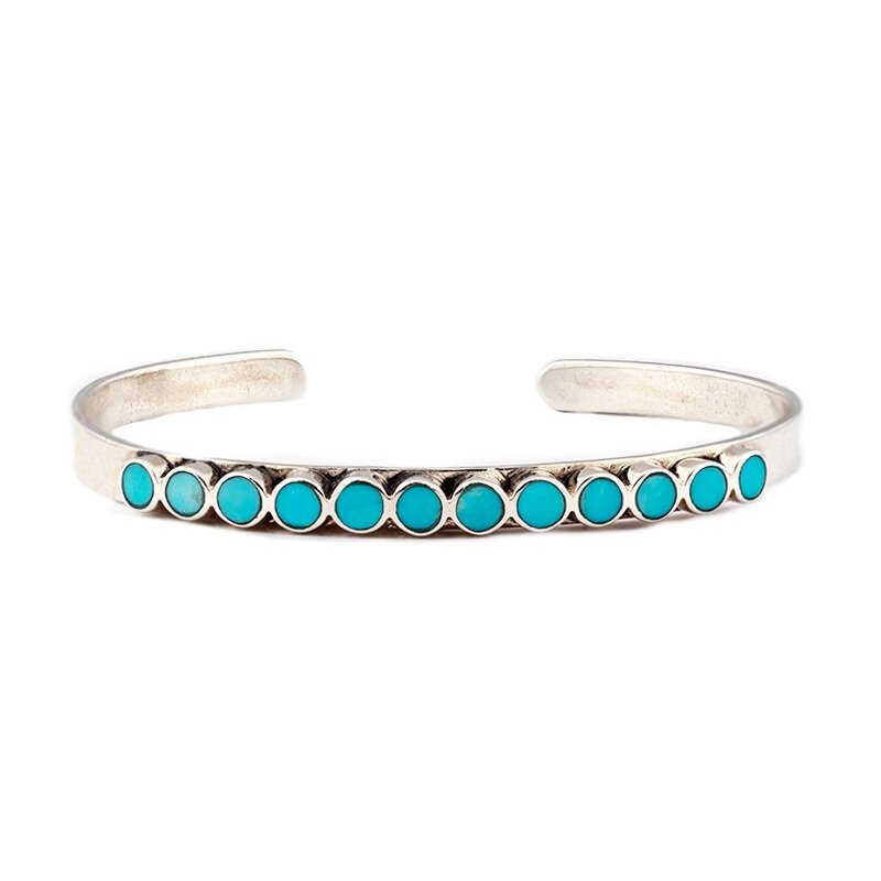 PY TURQUOISE DOTTED CUFF