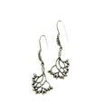 KJ PES9003 SILVER TREE OF LIFE EARRINGS