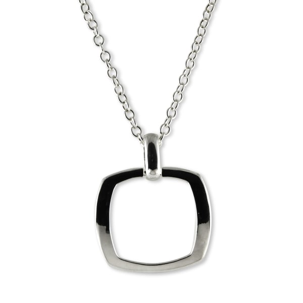 ZN X349 OPEN SQUARE NECKLACE