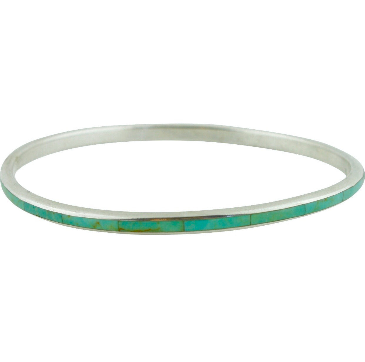 PY THIN TURQUOISE INLAY BANGLE