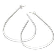 Teardrop post hoop earring