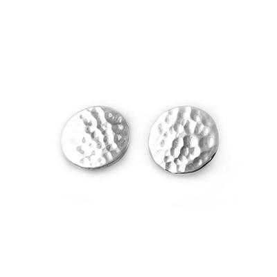 MM 10 M1-1548 HAMMERED POST EARRINGS