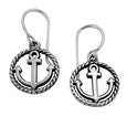 MM M1-2470 SMALL ROPED ANCHOR EARRINGS