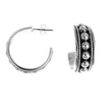 MM M1-591 16 BEADED ROPE HOOP POST EARRINGS