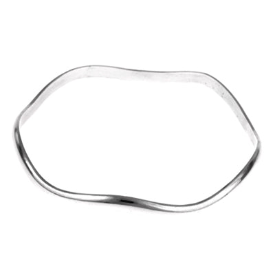 MM M5-9 FLAT WAVED BANGLE BRACELET