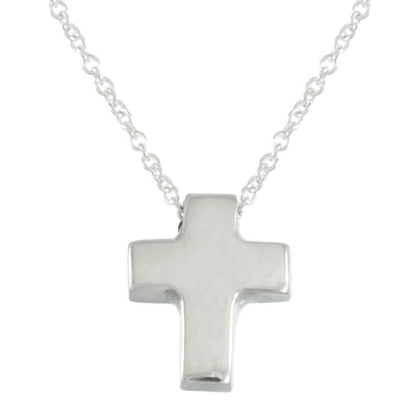 PL P084 16-18" SMALL CROSS NECKLACE